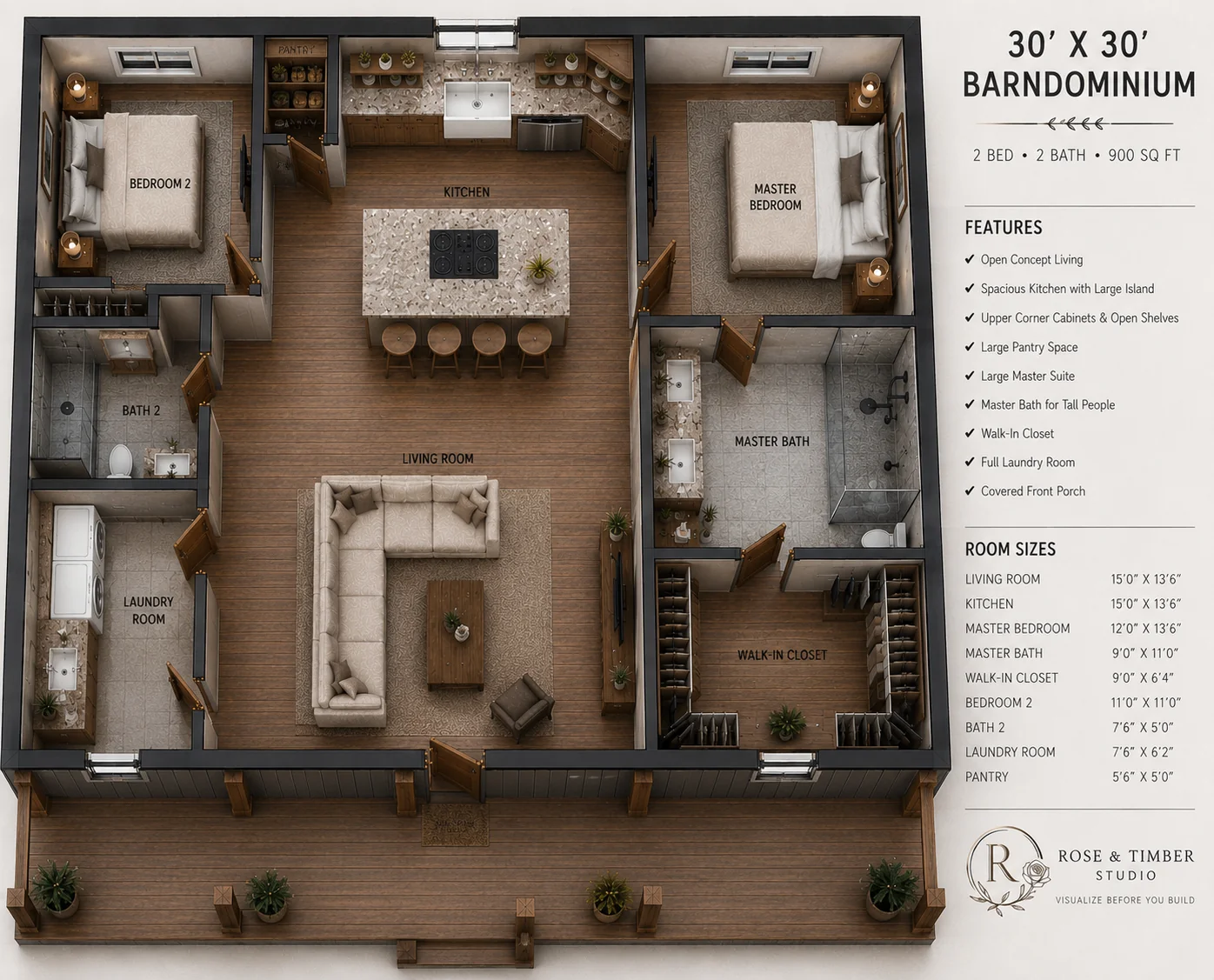 0.72-Acre Barndominium Vision - additional after view