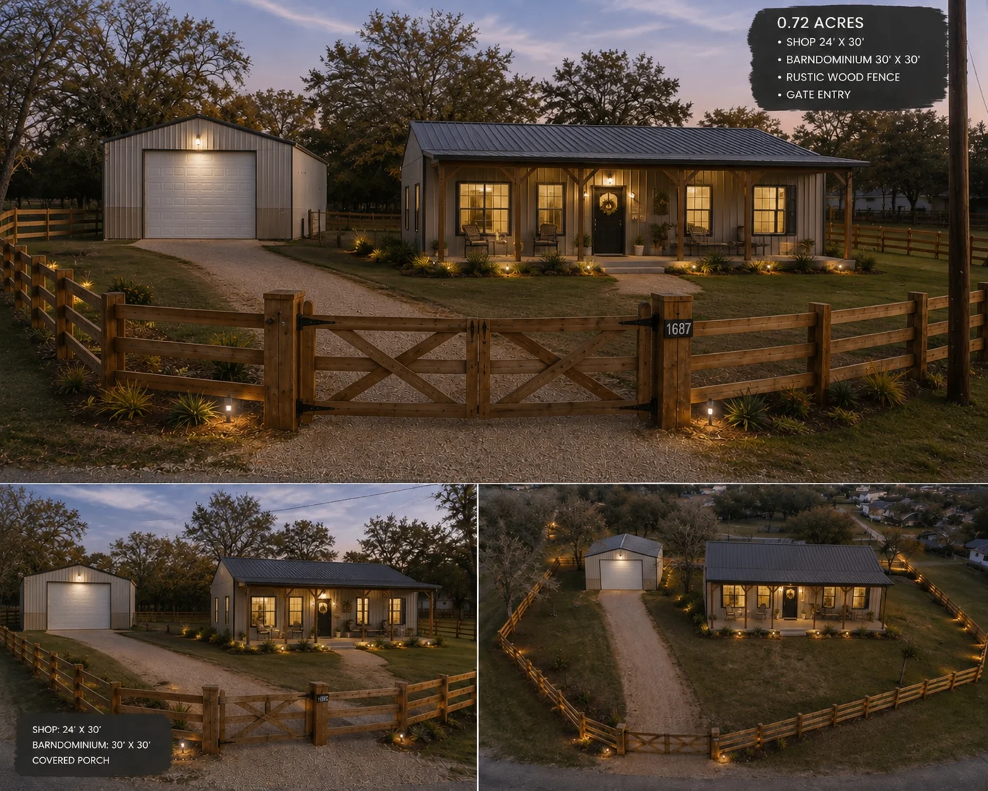 0.72-Acre Barndominium Vision - after visualization